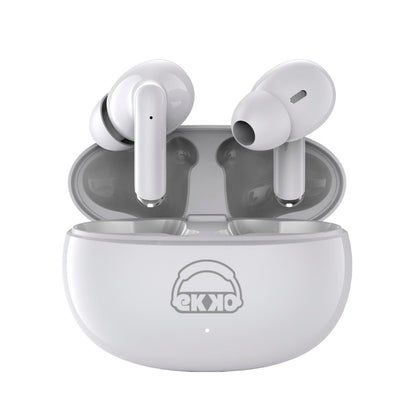 EKKO Earbeats T05 TWS: ENC Call Noise Cancellation, 25H Playtime, 10MM Driver, Twin Connect, Massive Bass, Water Resistance, Siri & Google Assistant